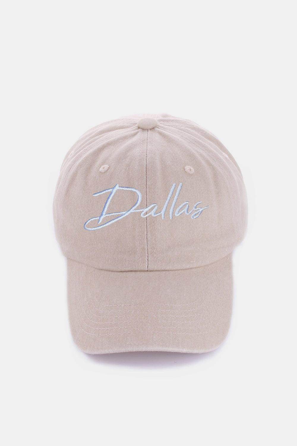 Zenana Washed DALLAS Embroidered Baseball Cap for Style - Selvanelle
