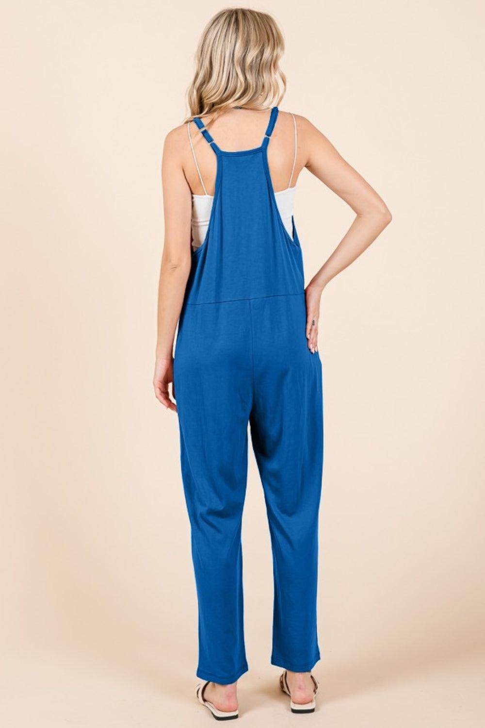 Culture Code Full Size Sleeveless Jumpsuit with Pockets - Selvanelle