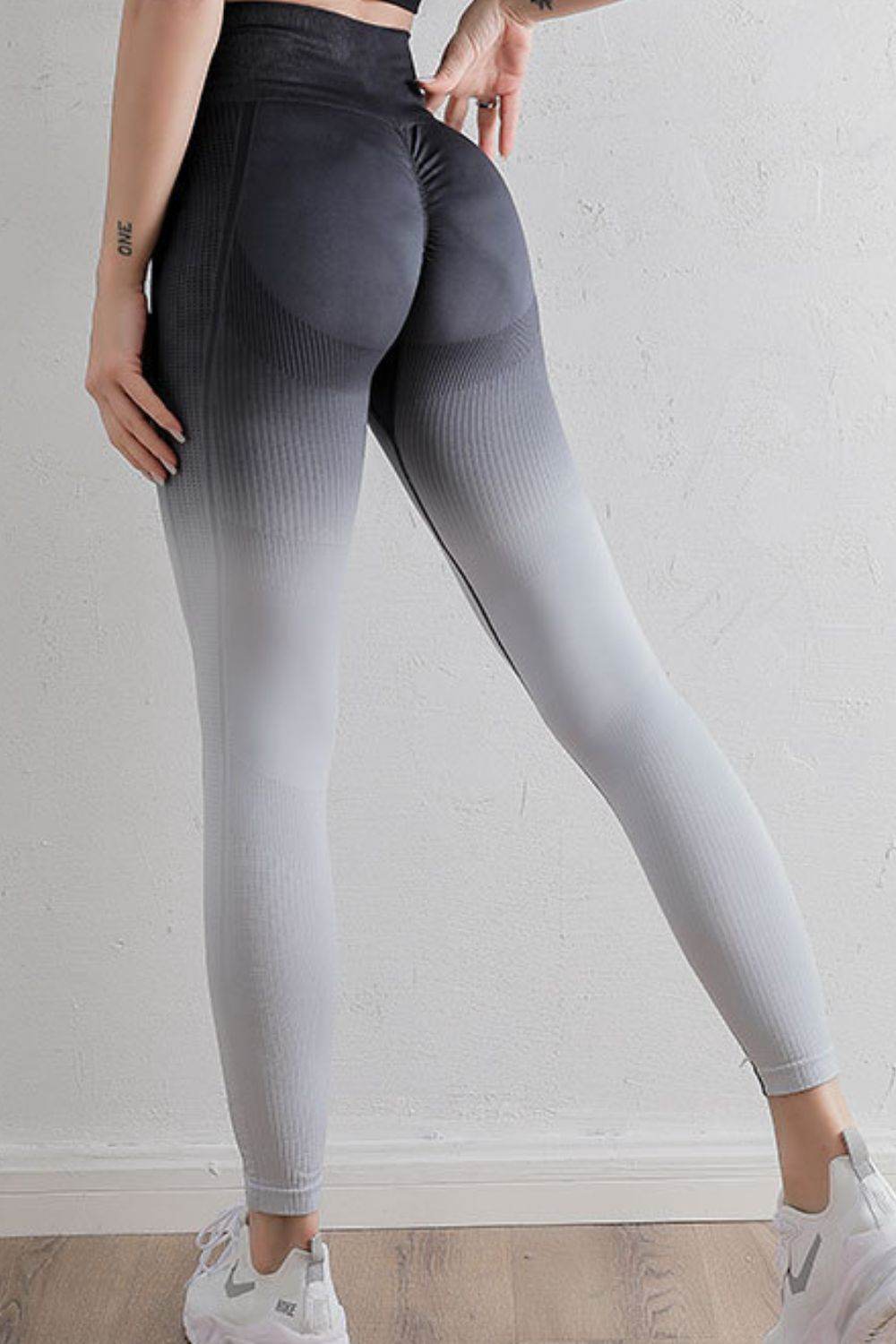 Gradient High Waist Sports Leggings - Selvanelle