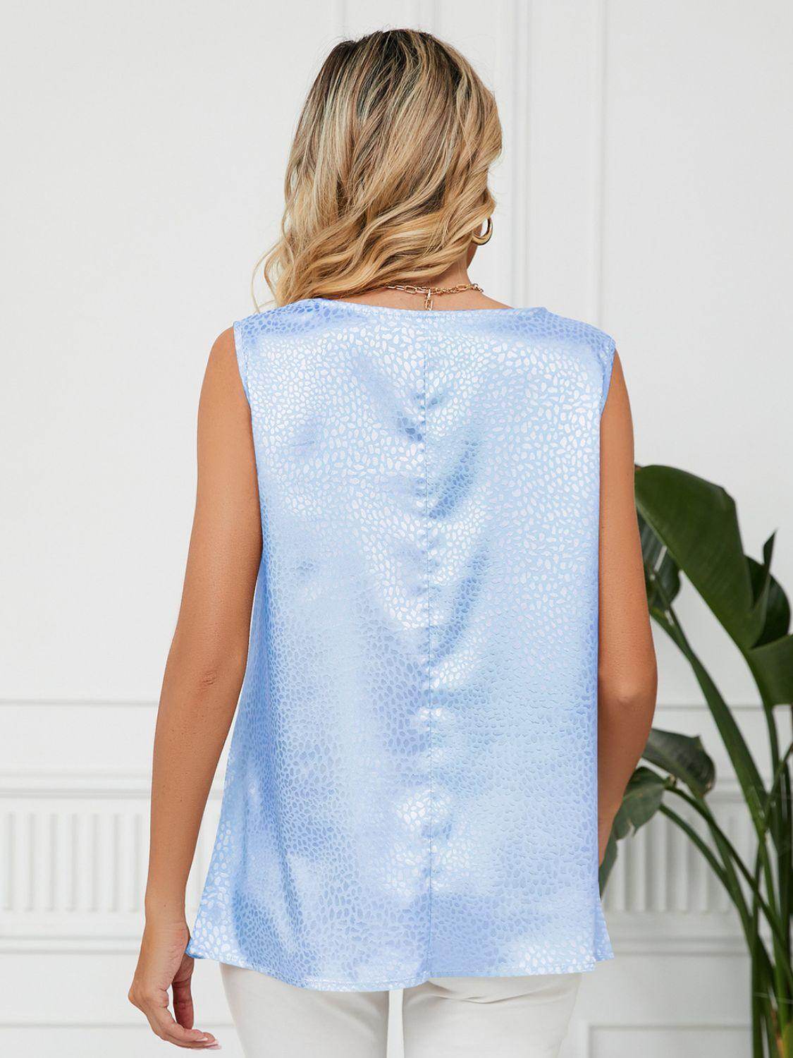 Solid Cowl Neck Top for Women in Opaque Rayon Blend - Selvanelle