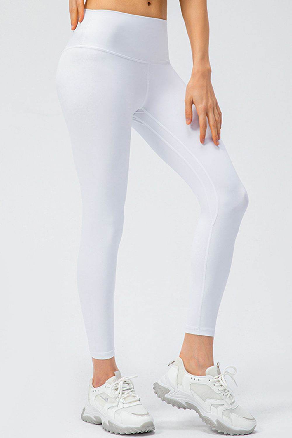 Wide Waistband Slim Fit Active Leggings - Selvanelle