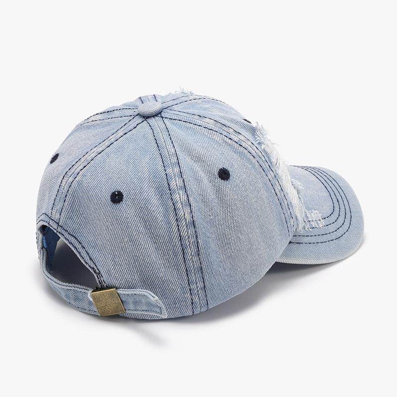 Distressed Cotton Baseball Cap for Casual Style and Comfort - Selvanelle
