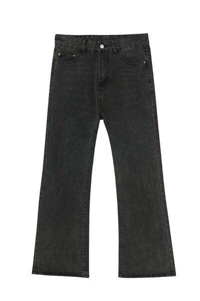 Straight Leg Jeans with Pockets for Effortless Style - Selvanelle