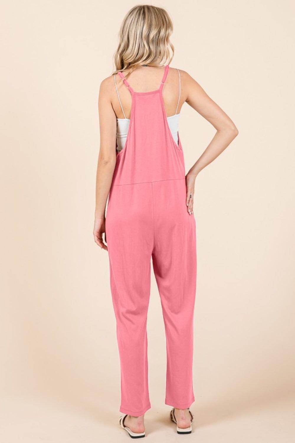 Culture Code Full Size Sleeveless Jumpsuit with Pockets - Selvanelle