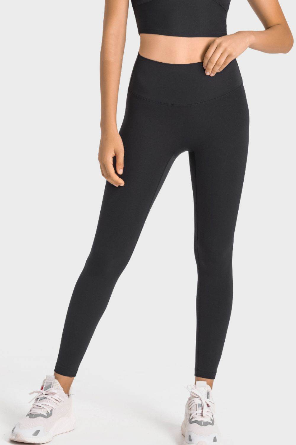 Millennia High-Rise Wide Waistband Yoga Leggings - Selvanelle