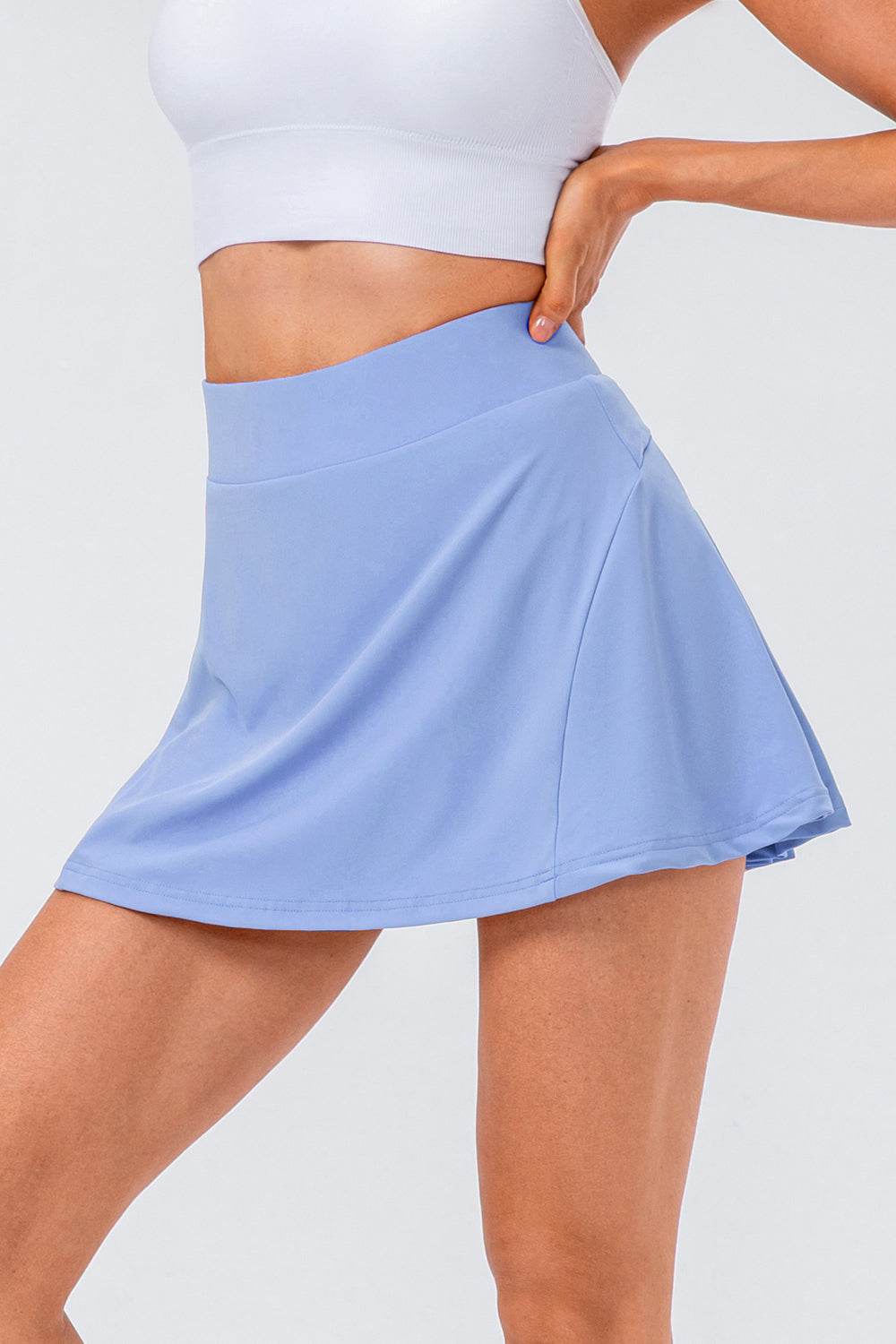 High Waist Pleated Active Skirt - Selvanelle