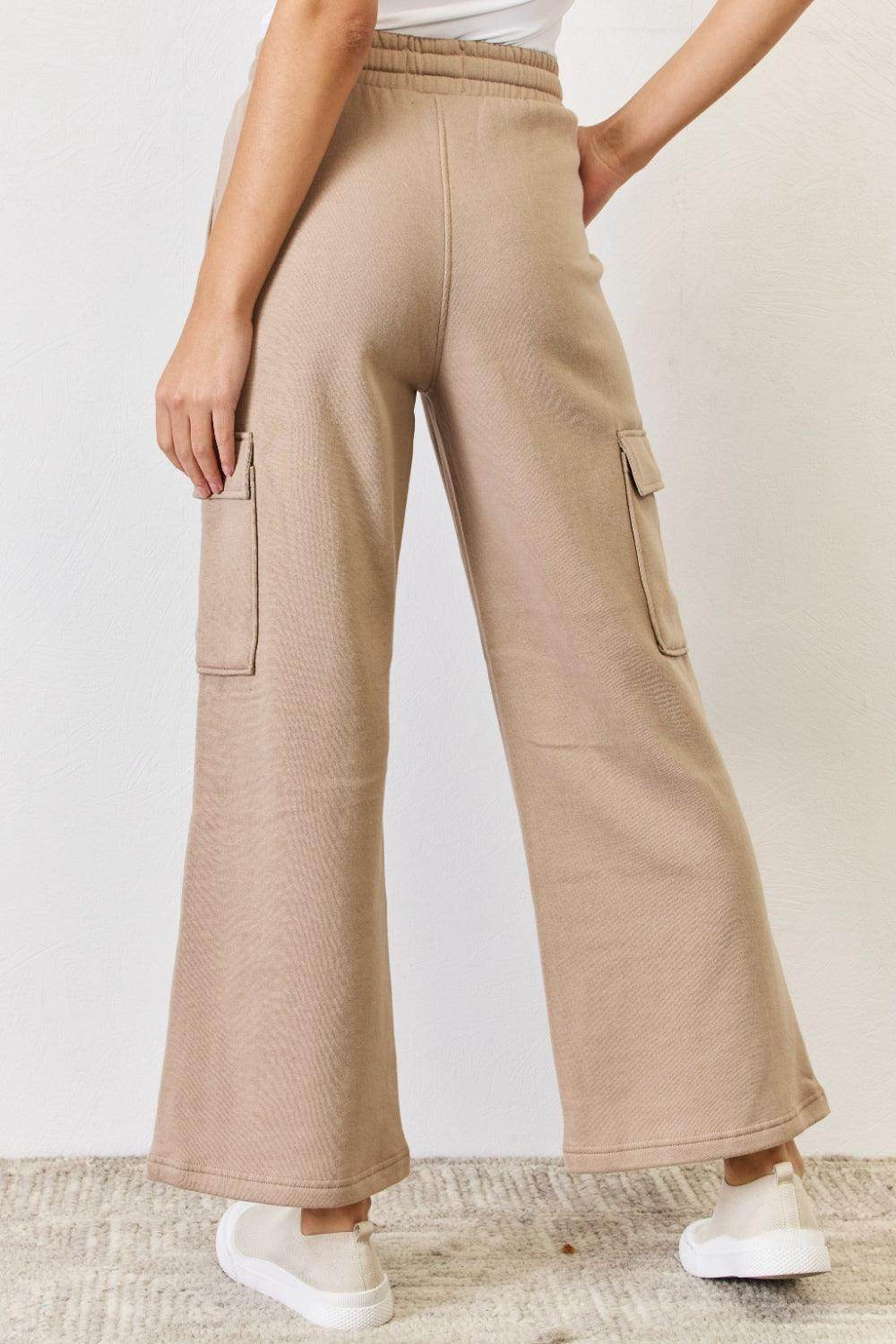 RISEN High Waist Cargo Wide Leg Pants for Women Fashion - Selvanelle