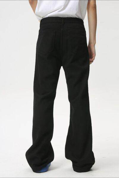 Stylish Mid Rise Jeans with Pockets for Everyday Wear - Selvanelle