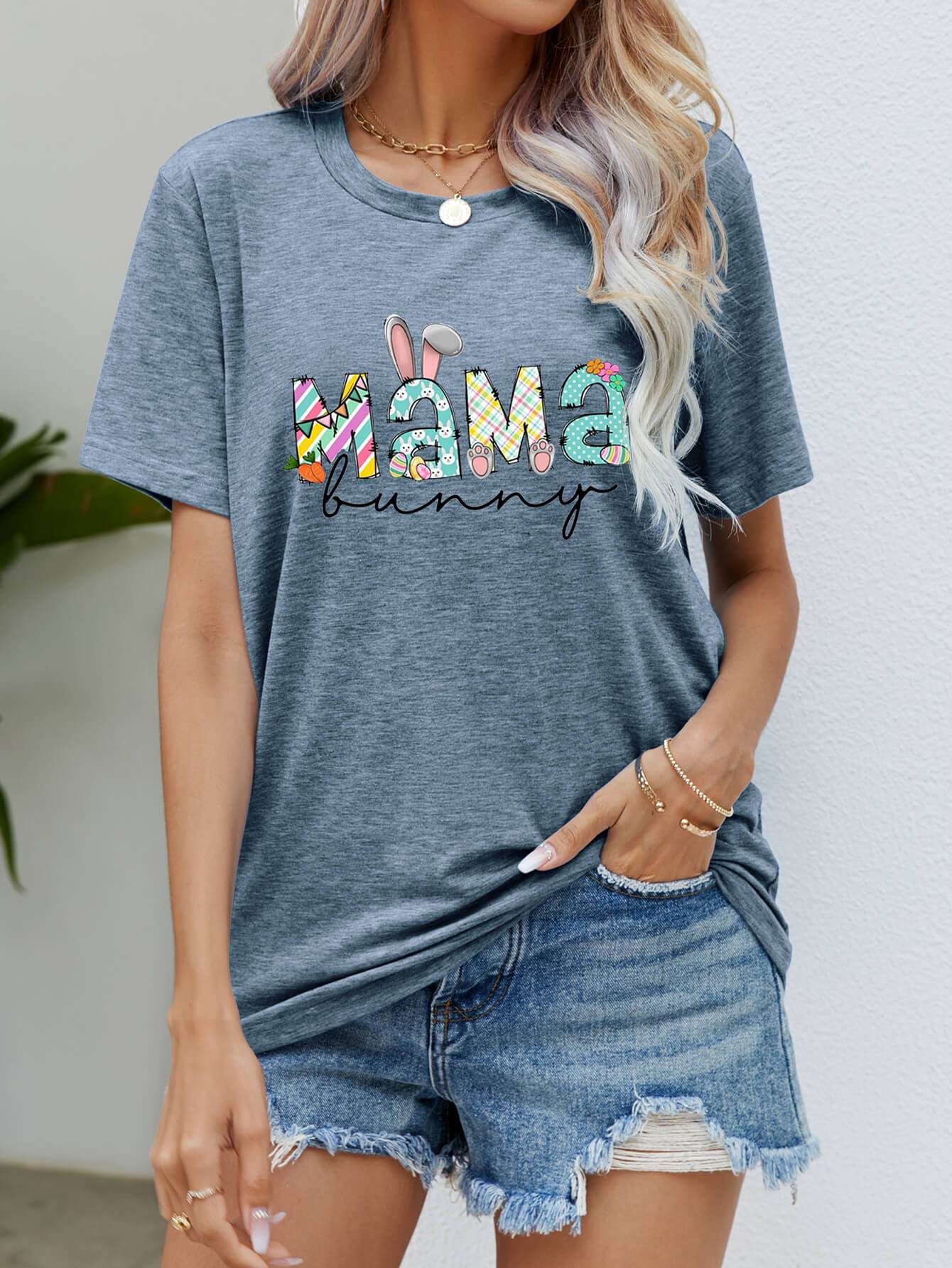 MAMA BUNNY Easter Graphic Tee - Selvanelle