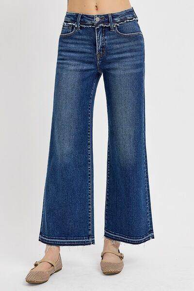 RISEN Full Size Tummy Control Bootcut Jeans Plus Size - Selvanelle