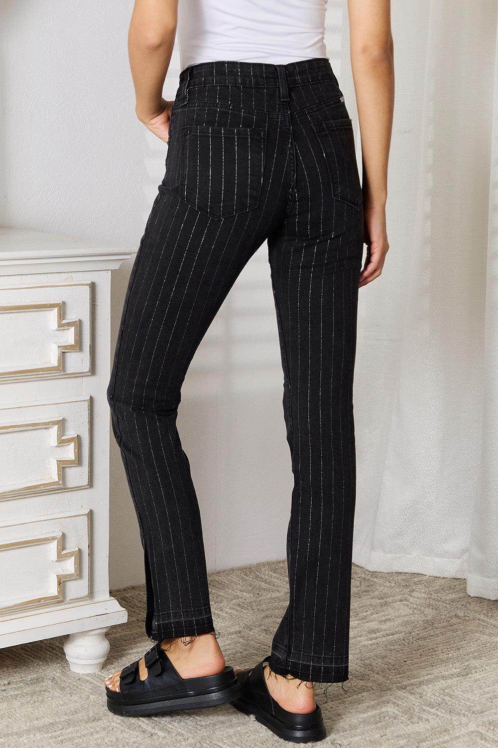 Kancan Striped Pants with Pockets for Chic Style - Selvanelle
