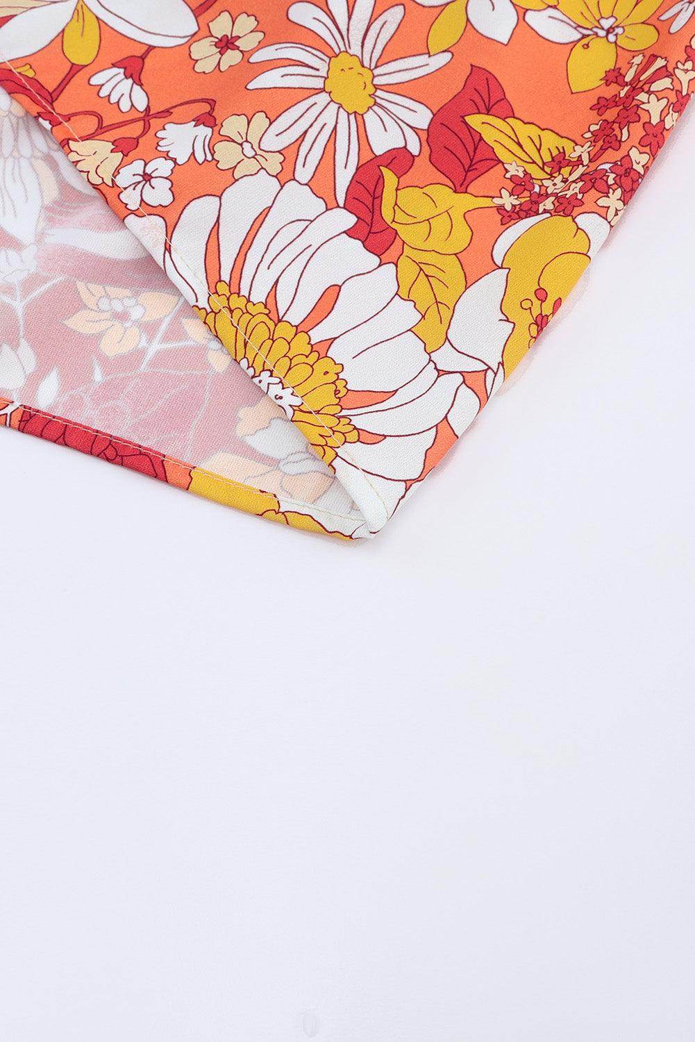 Floral Spaghetti Strap Tiered Dress for Summer Events - Selvanelle