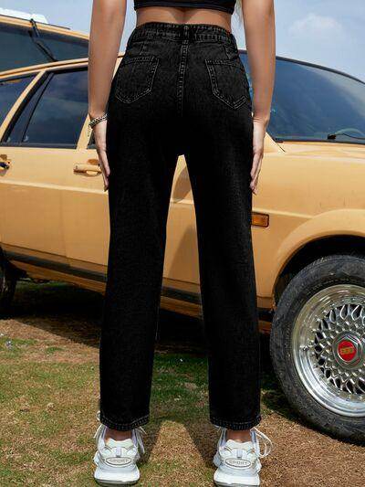 Stylish Straight Leg Jeans with Pockets for Every Occasion - Selvanelle