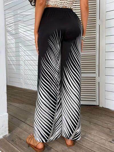 Stylish Printed Wide Leg Pants for Comfortable Fashion - Selvanelle