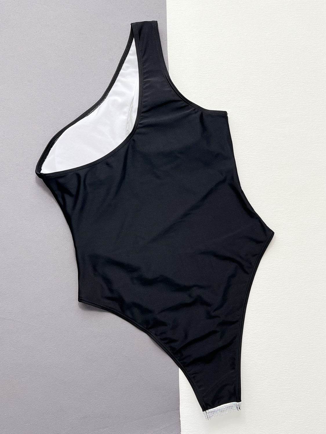 Contrast Panel One-Piece Swimsuit - Selvanelle