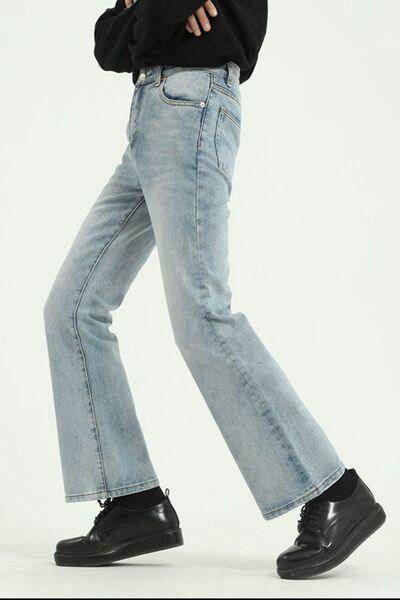 Straight Leg Jeans with Pockets for Effortless Style - Selvanelle