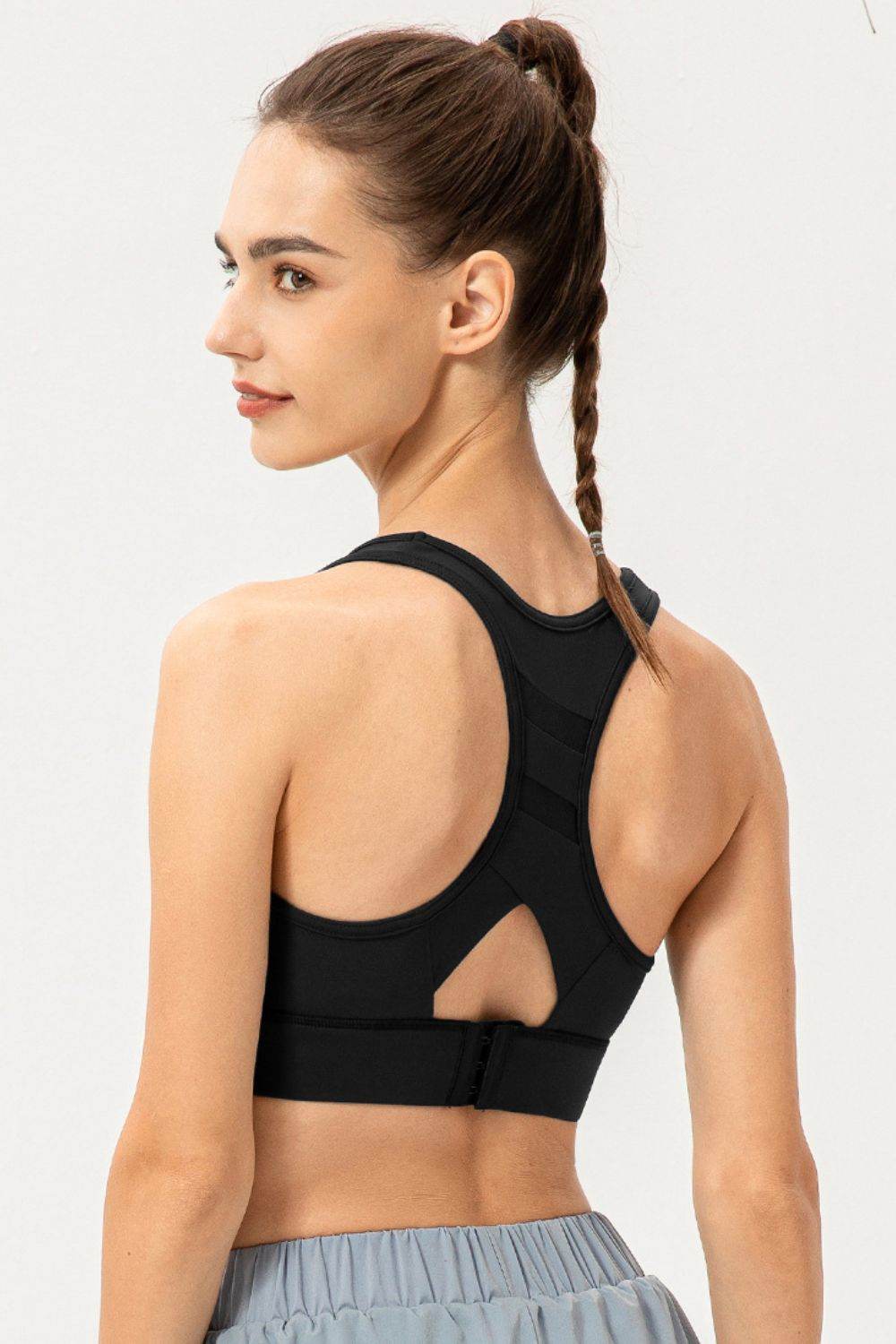 Scoop Neck Long Sports Bra - Selvanelle
