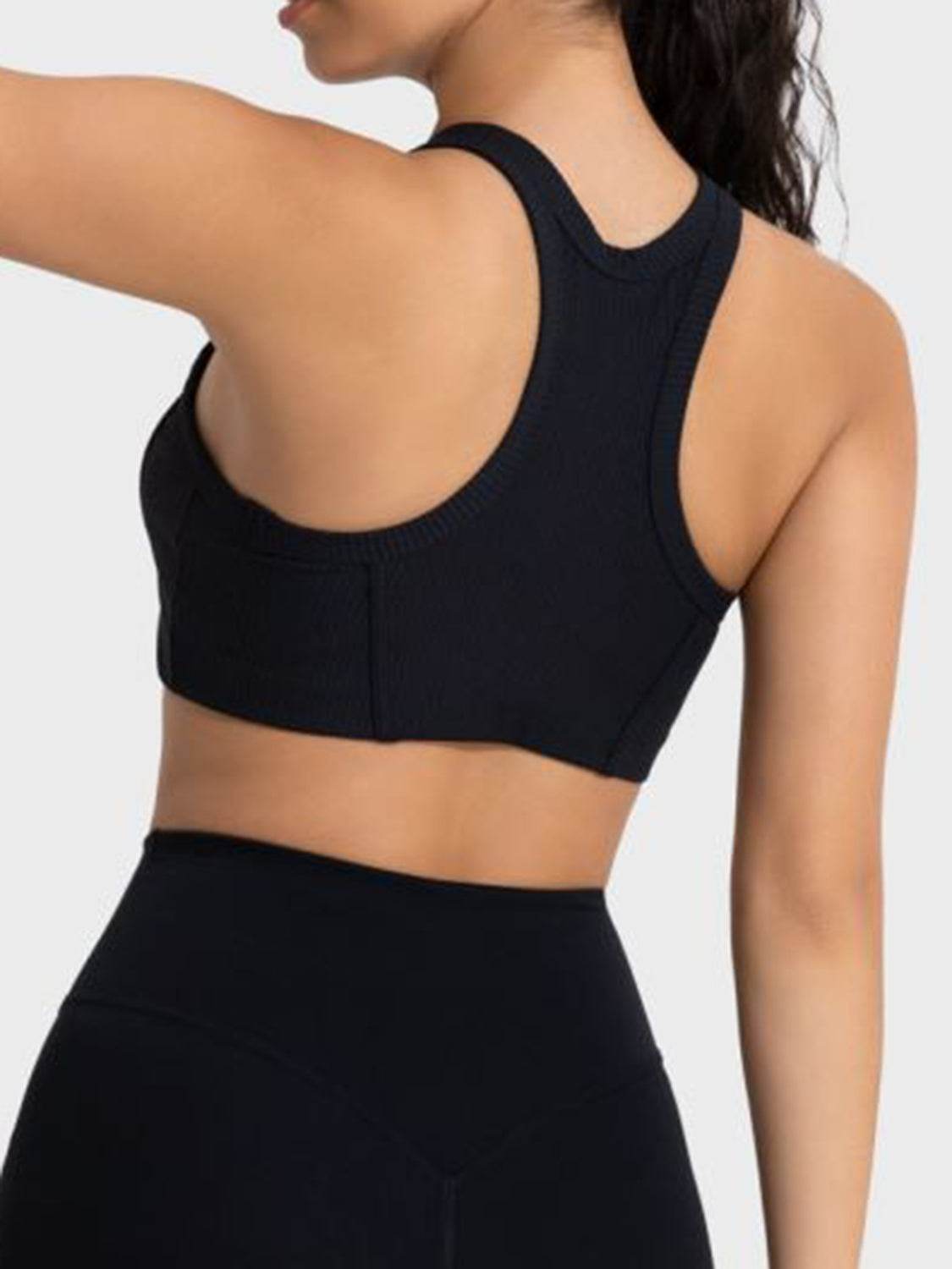 Millennia Wide Strap Cropped Sport Tank - Selvanelle