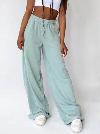 Elastic Waist Wide Leg Pants for Stylish Comfort and Fit - Selvanelle