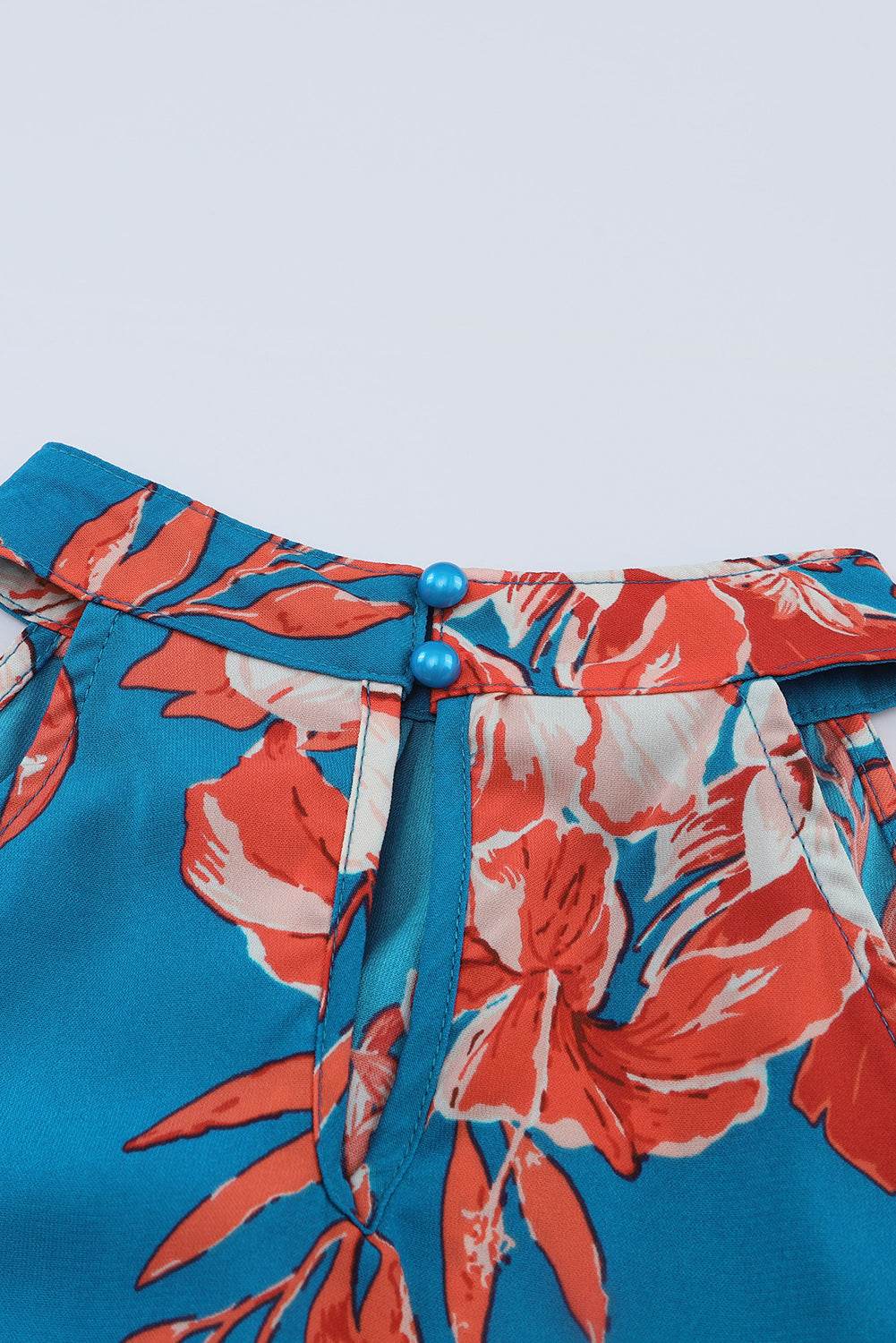 Floral Smocked Waist Sleeveless Dress - Selvanelle