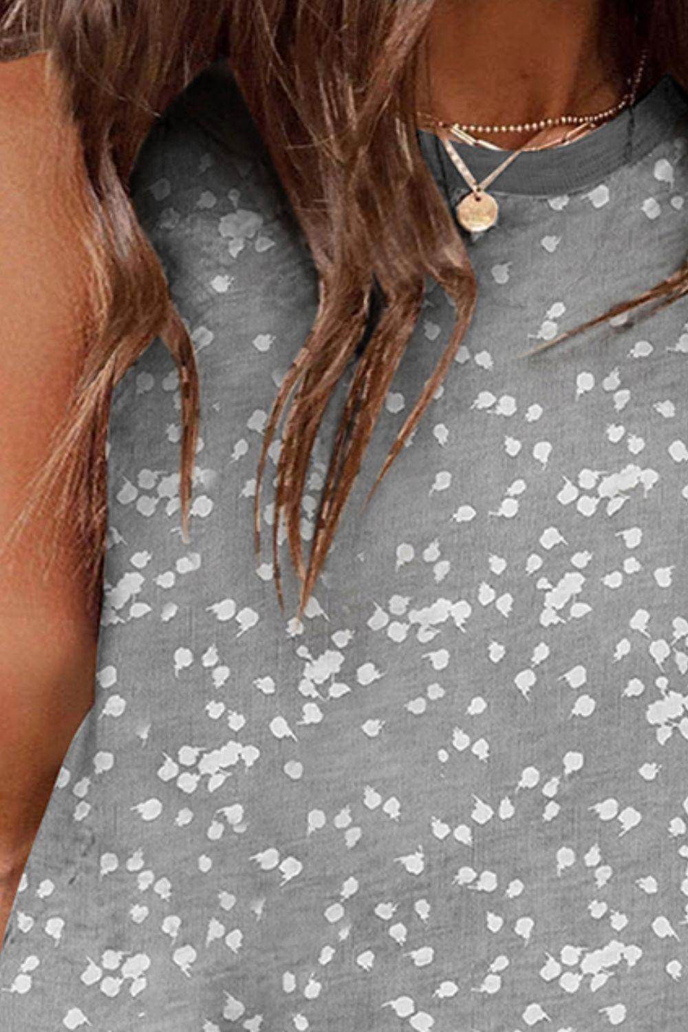 Printed Round Neck Tank for Women - Comfortable Fit - Selvanelle