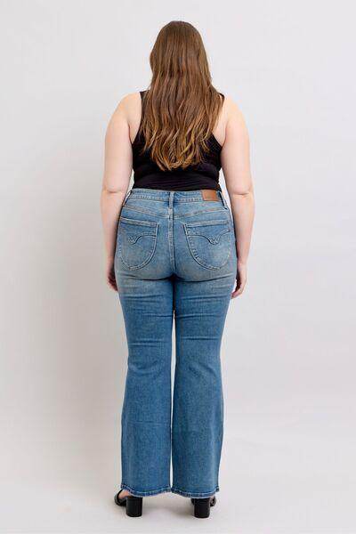 Judy Blue MR Tummy Control Vintage Wash Jeans for Women - Selvanelle