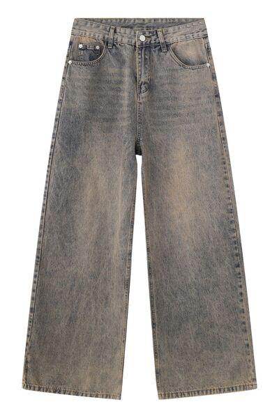 Wide Leg Jeans with Pockets for Stylish Everyday Wear - Selvanelle