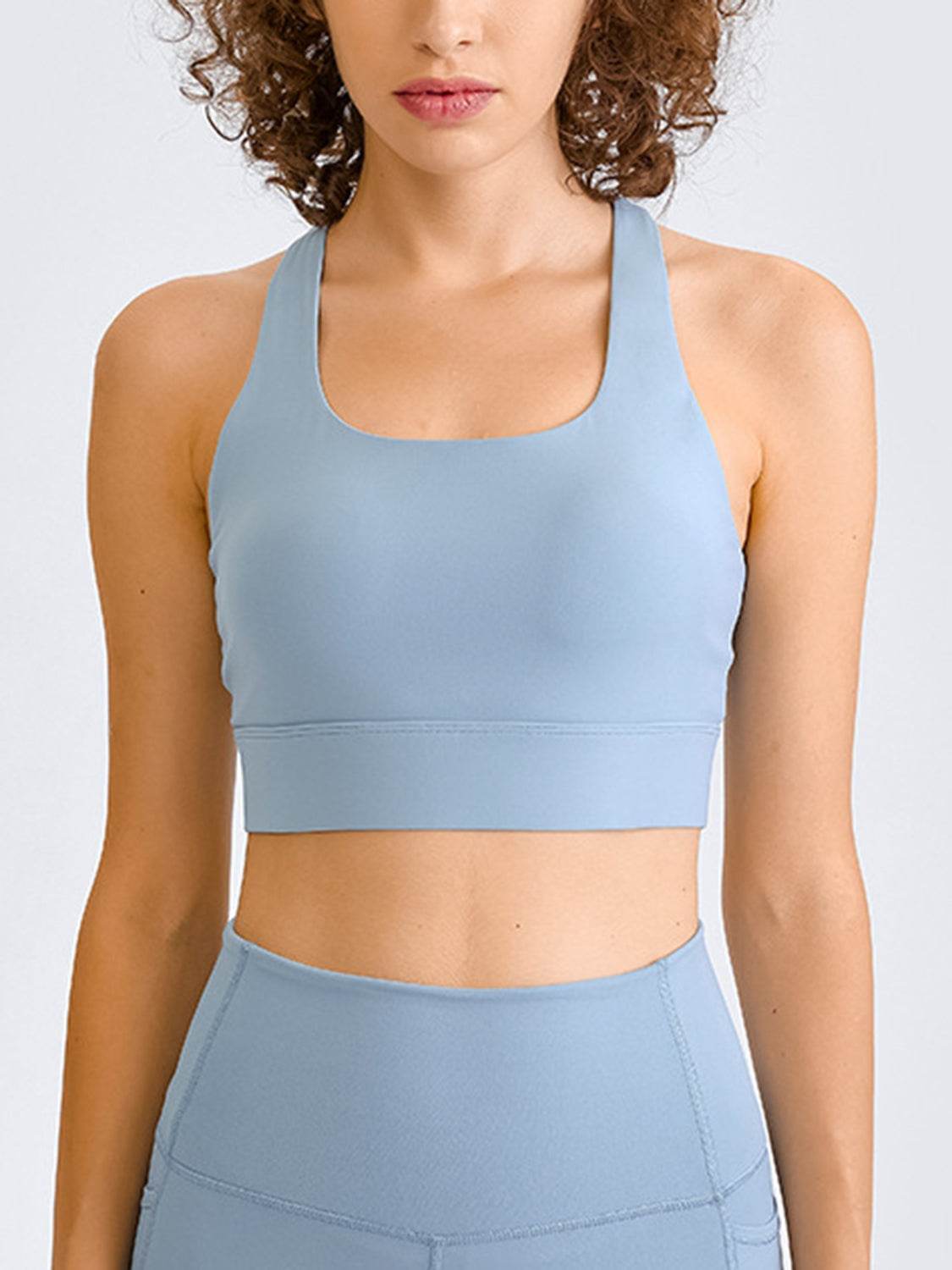 Millennia Double Take Square Neck Racerback Cropped Tank - Selvanelle