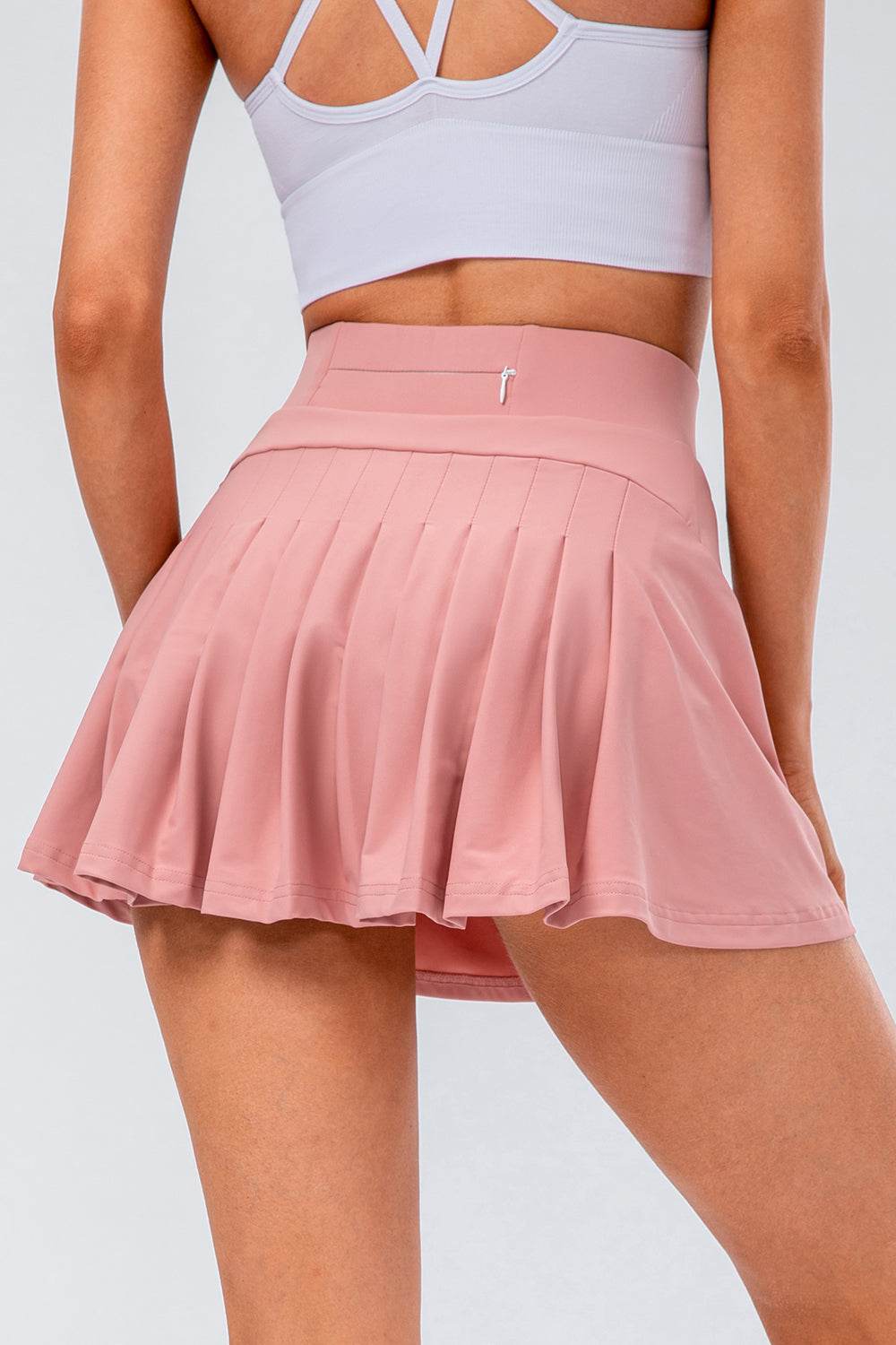 High Waist Pleated Active Skirt - Selvanelle