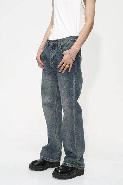 Mid Rise Jeans with Pockets for Casual Everyday Style - Selvanelle