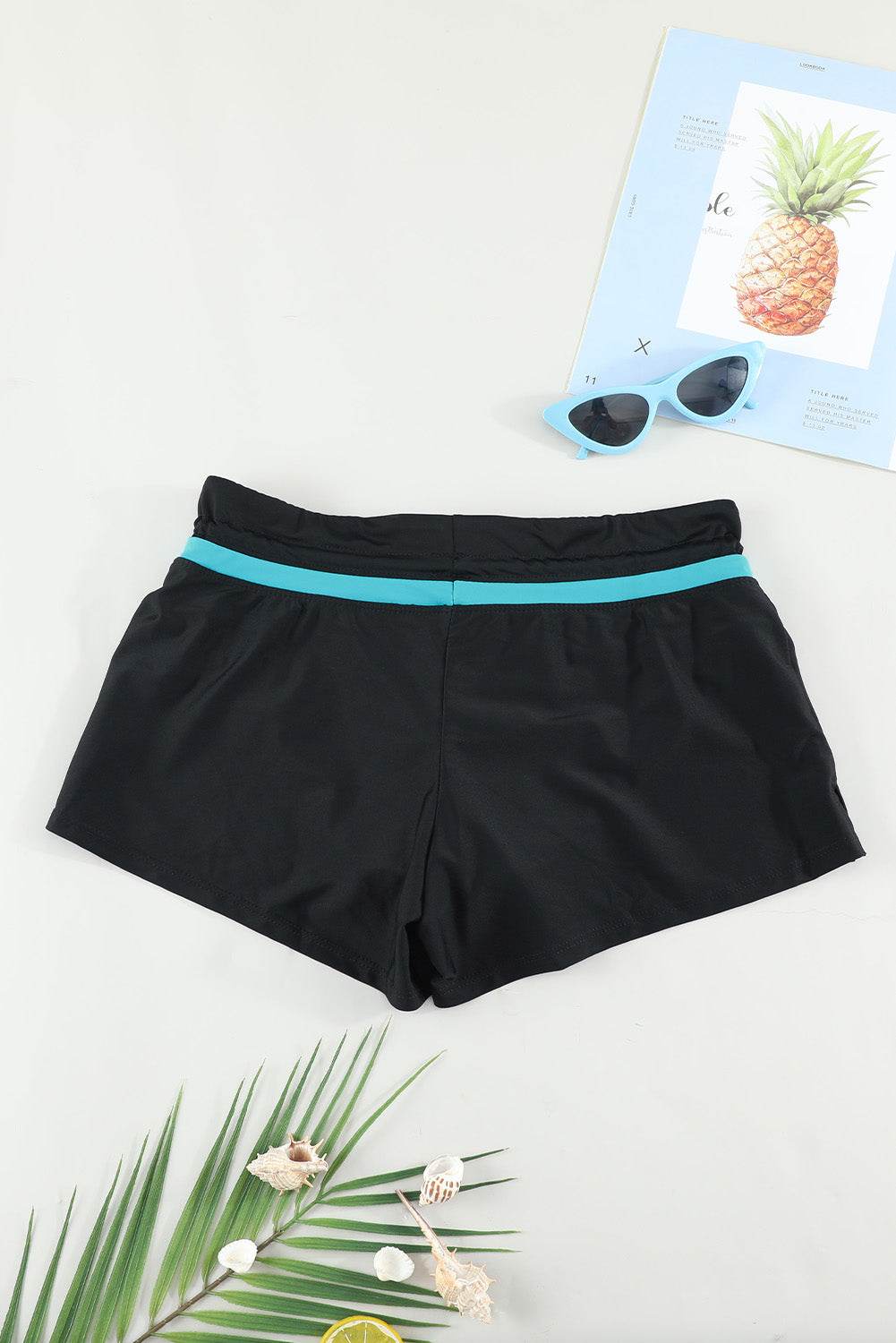 Full Size Drawstring Swim Shorts - Selvanelle