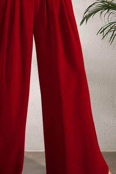 FAM-FAM High Waist Wide Leg Pants for Stylish Comfort - Selvanelle