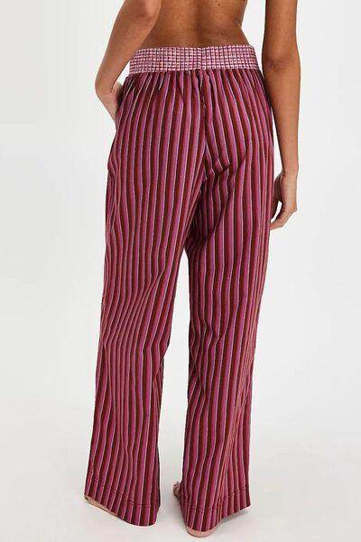 Striped Wide Leg Pants for Women with Pockets and Style - Selvanelle