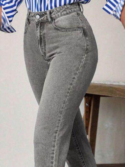 High Waist Jeans with Pockets for Women Stylish Fit - Selvanelle
