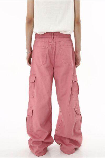 Wide Leg Cargo Jeans for Stylish Comfort and Fit - Selvanelle