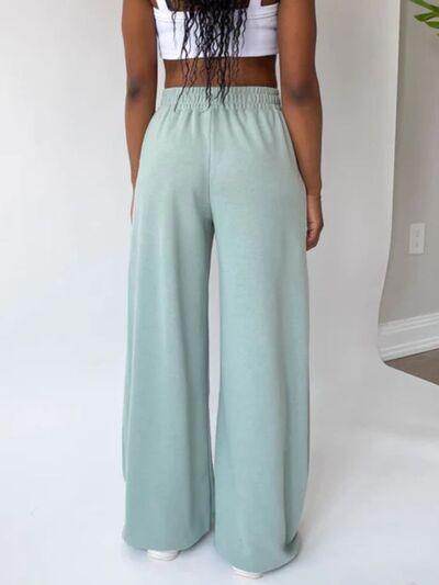 Elastic Waist Wide Leg Pants for Stylish Comfort and Fit - Selvanelle
