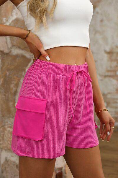 Drawstring High Waist Shorts for Women Comfortable Fit - Selvanelle