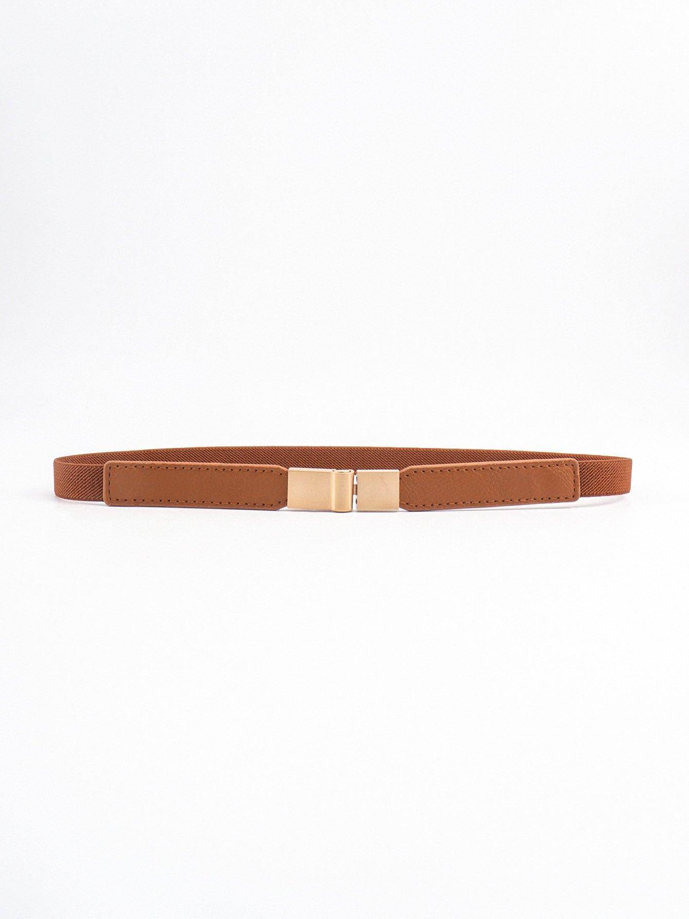 PU Elastic Skinny Belt for Women Adjustable Fashion Accessory - Selvanelle