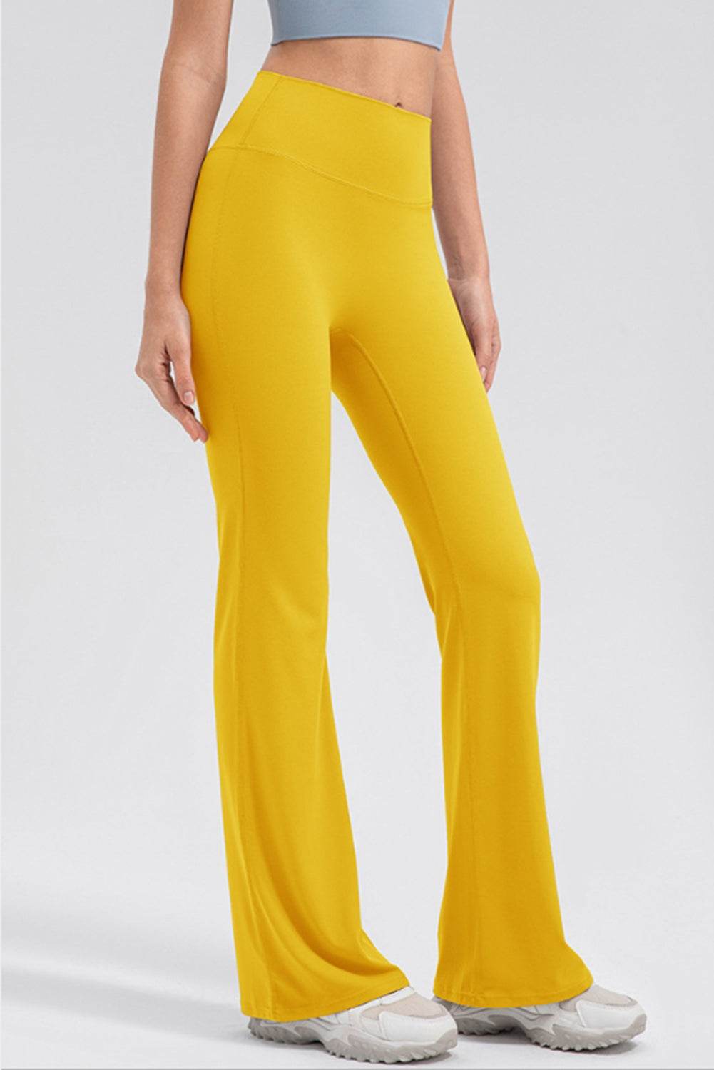 High Waist Straight Active Pants - Selvanelle