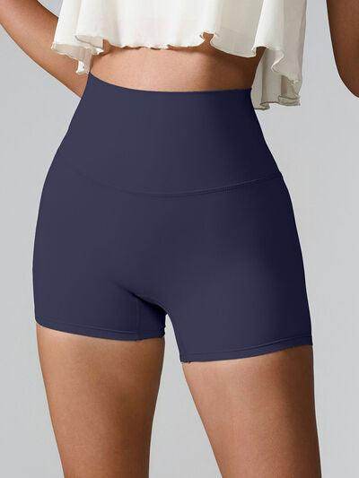 High Waist Active Shorts with Pockets for Women - Selvanelle