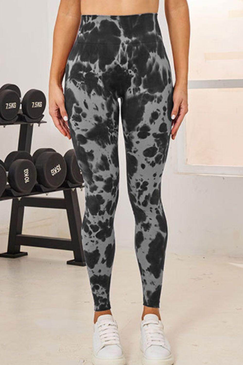 Tie-Dye High Waist Active Leggings for Comfortable Fitness - Selvanelle