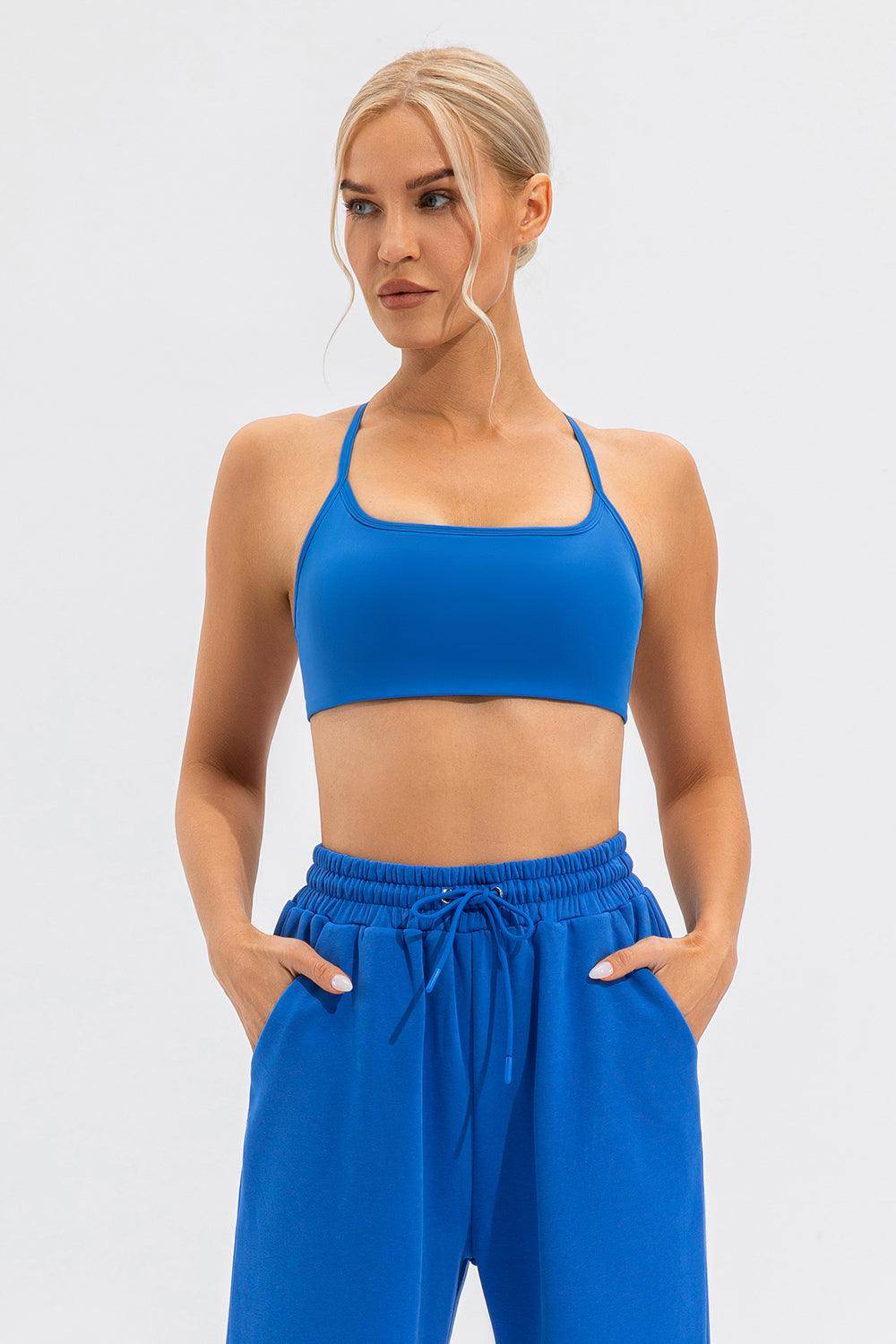 Crisscross Spaghetti Strap Active Cami for Comfortable Wear - Selvanelle