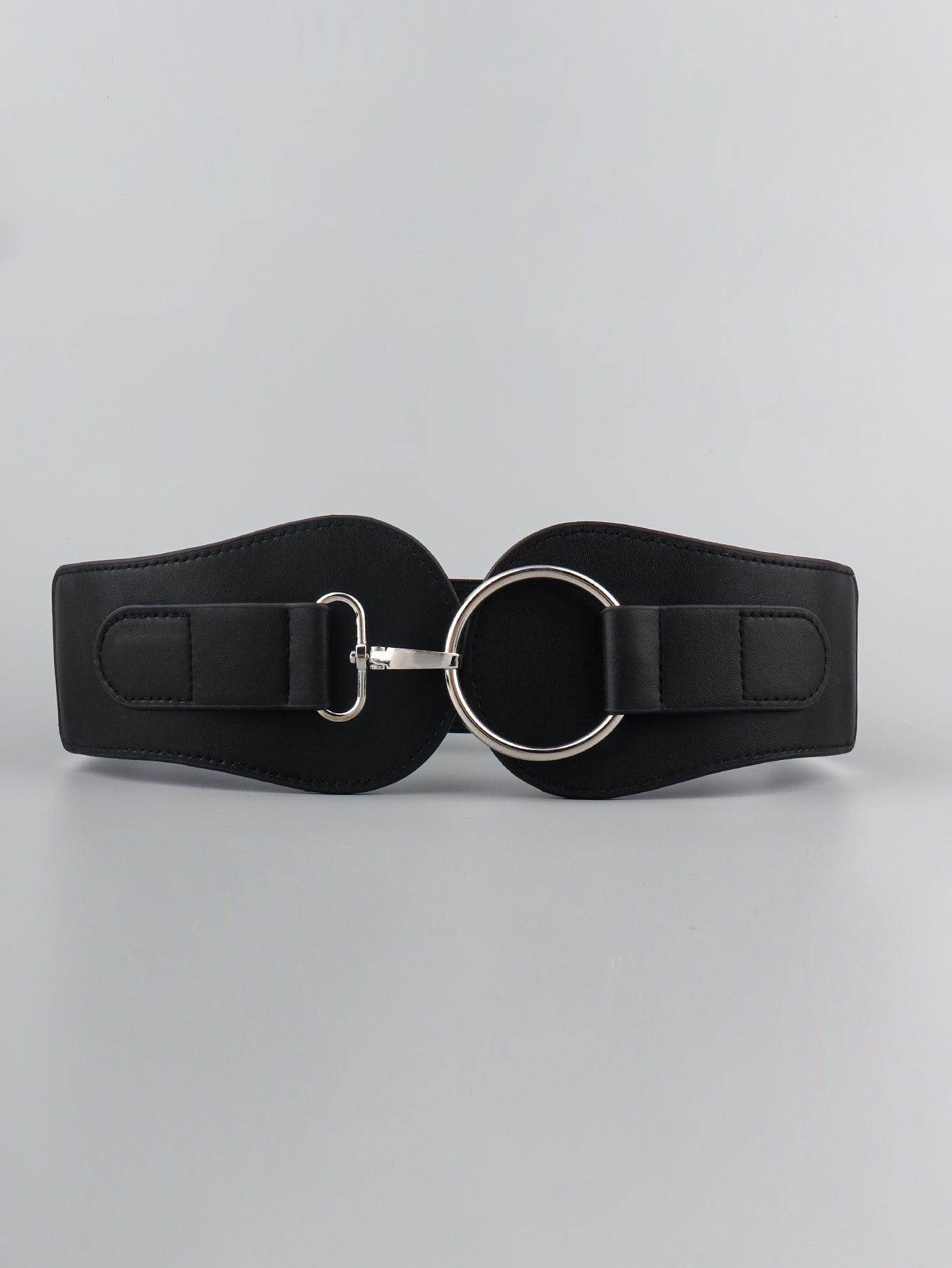 PU Elastic Wide Belt for Comfortable Fashion Fit - Selvanelle