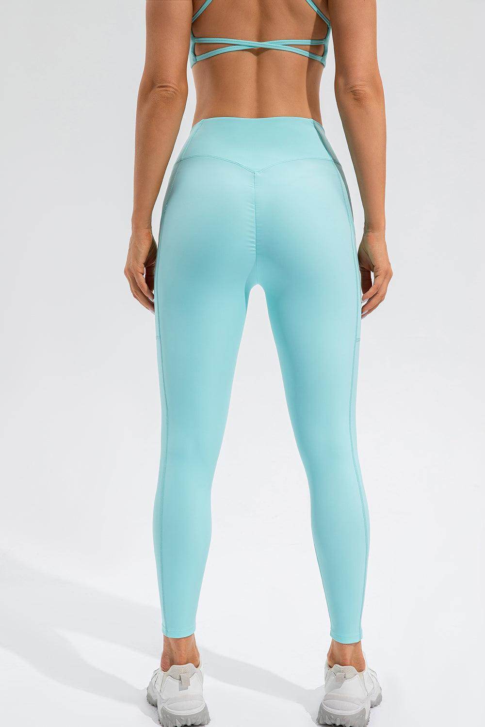 High Waist Active Leggings with Pockets for Women - Selvanelle