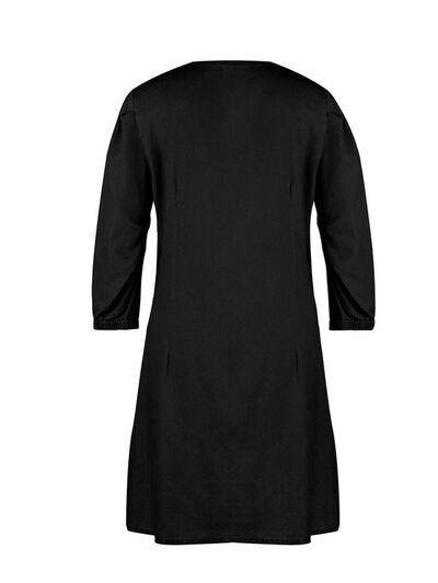 Full Size V-Neck Half Sleeve Dress for Everyday Wear - Selvanelle