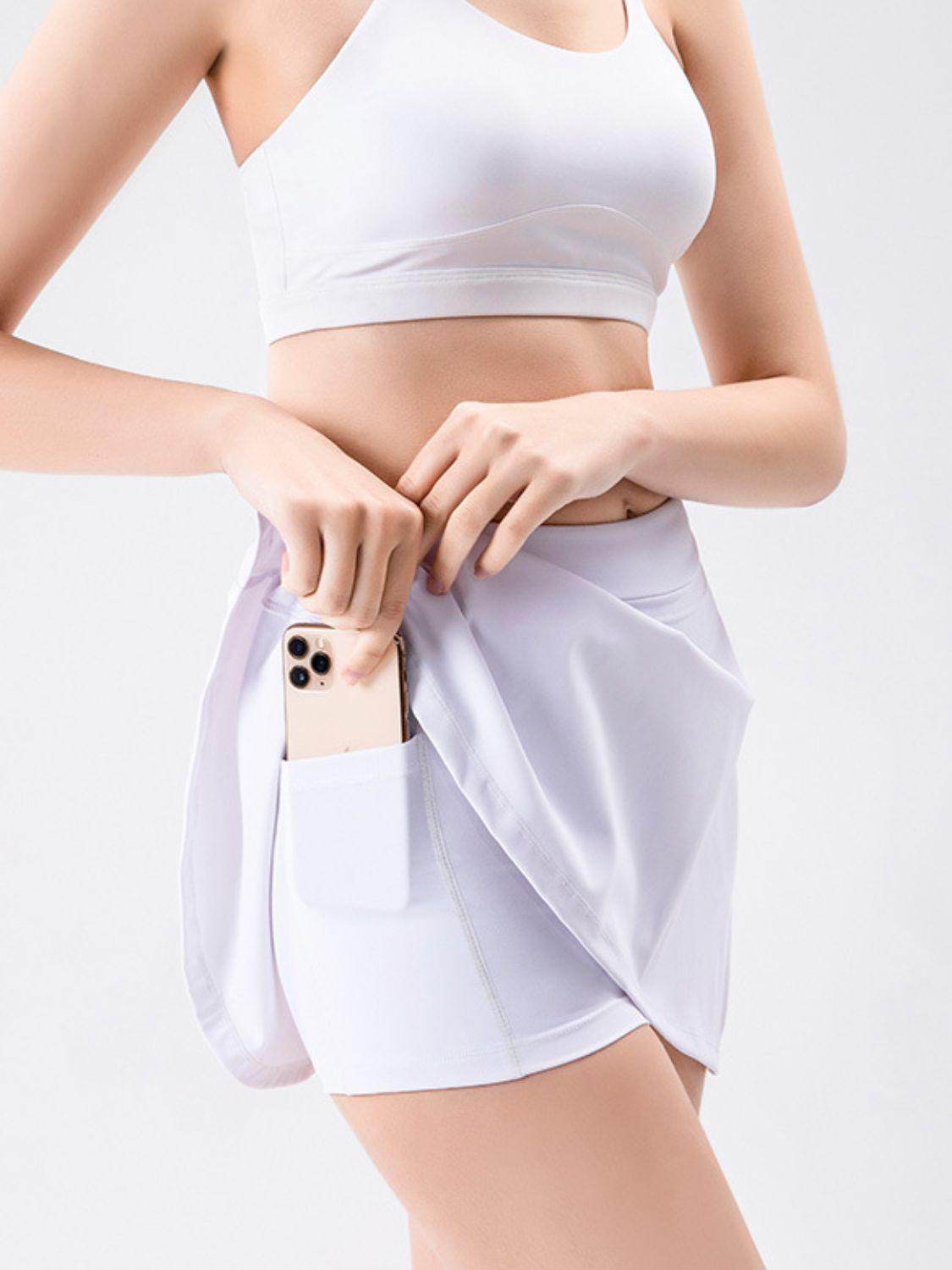 High Waist Active Skort with Pockets for Women’s Comfort - Selvanelle