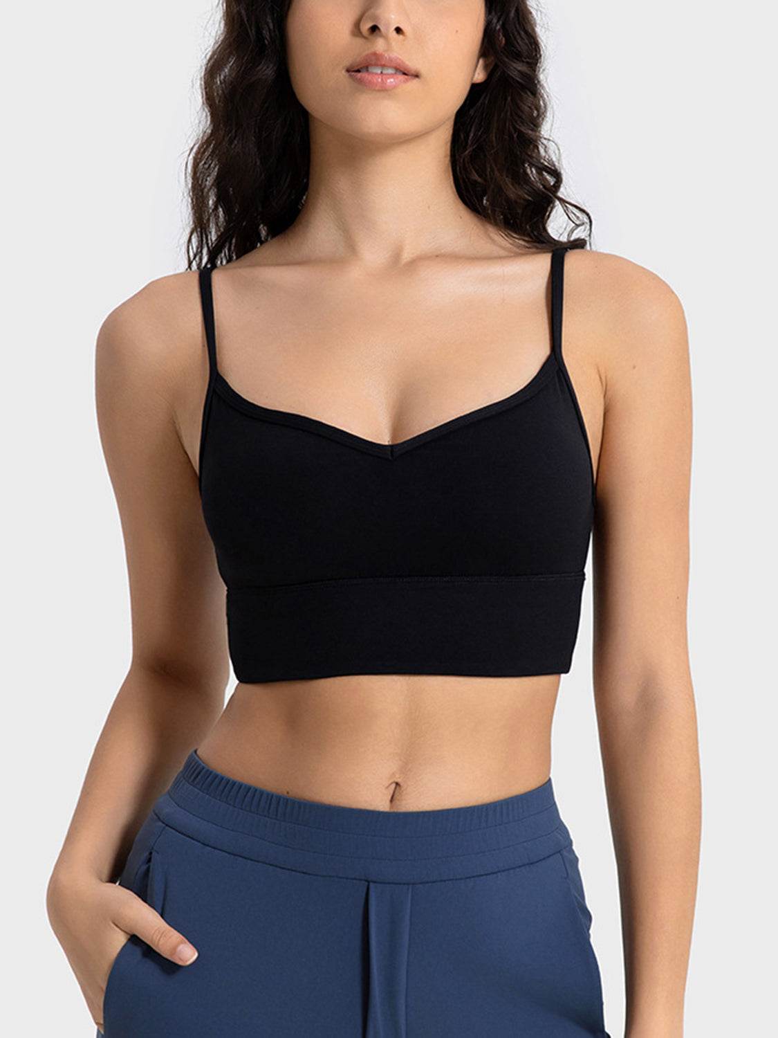 Millennia Spaghetti Strap Sport Bra - Selvanelle
