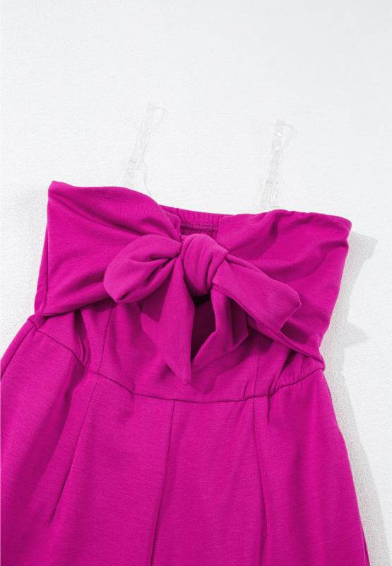 Tied Tube Wide Leg Jumpsuit - Selvanelle