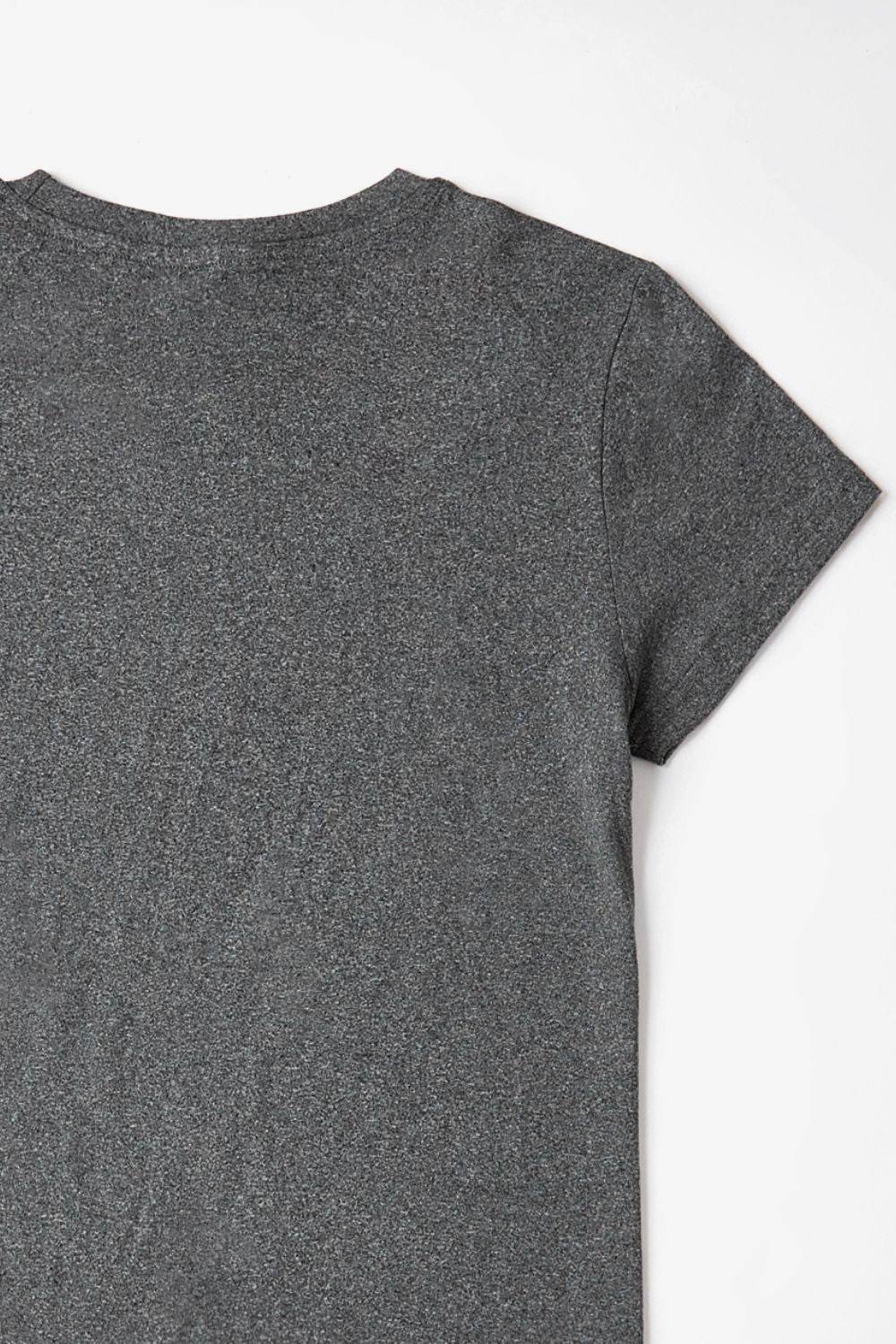 Rabbit Round Neck Short Sleeve T-Shirt - Selvanelle