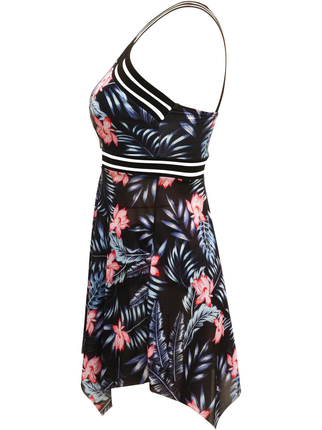 Cutout Printed Two-Piece Swim Set - Selvanelle